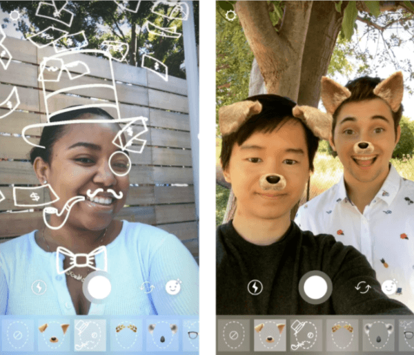 La caméra Instagram a déployé deux nouveaux filtres pour le visage qui peuvent être utilisés sur tous les produits photo et vidéo Instagram.