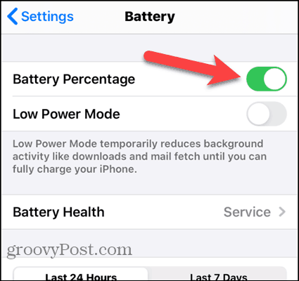 Activer le pourcentage de batterie sur l'iPhone 7