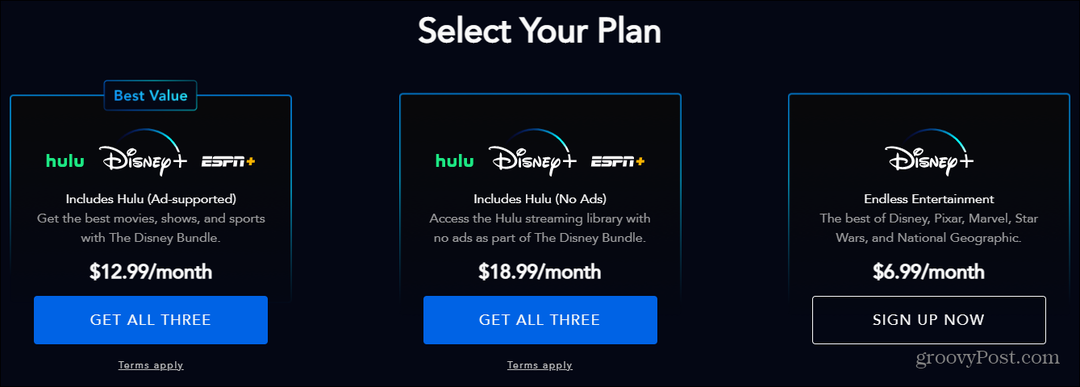 Disney Plus ajoute un nouveau forfait avec Hulu sans publicité