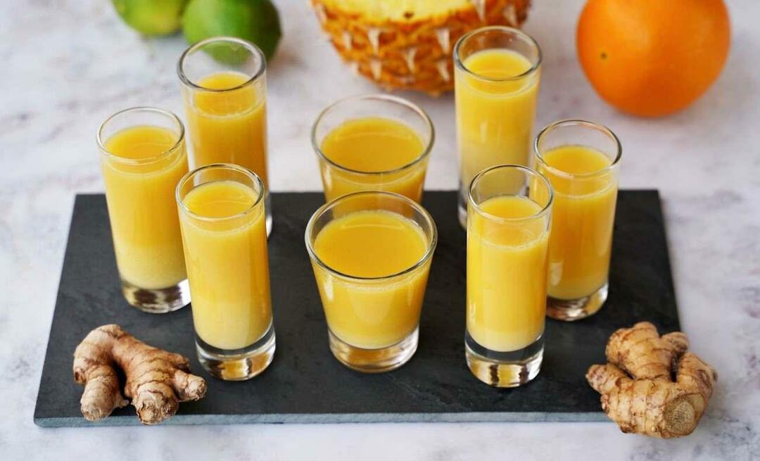 Des recettes de shots santé qui embellissent la peau! Qu’est-ce que Ginger Shot et comment le faire ?