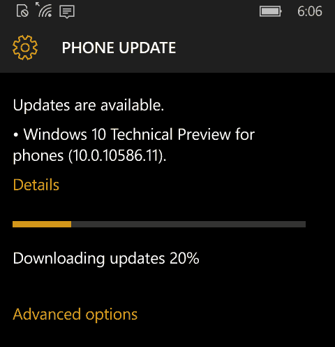 Windows 10 Mobile Preview Build 10586 disponible maintenant