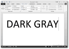 thème de changement de couleur de bureau 2013 - thème gris foncé