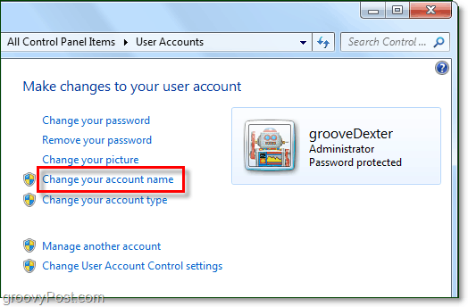 Comment changer votre nom d'utilisateur sur Windows 7