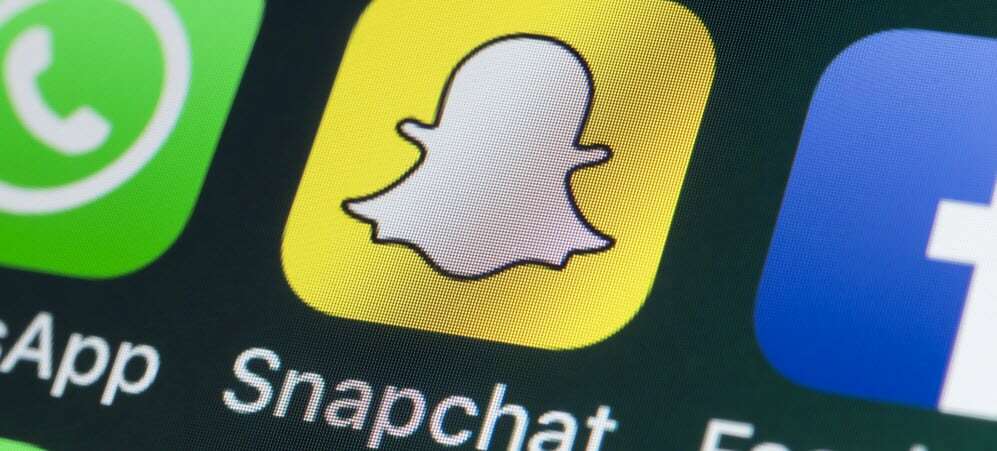 Logo Snapchat sur mobile