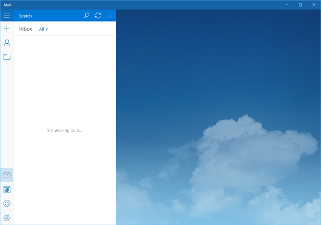 Application de messagerie Windows 10
