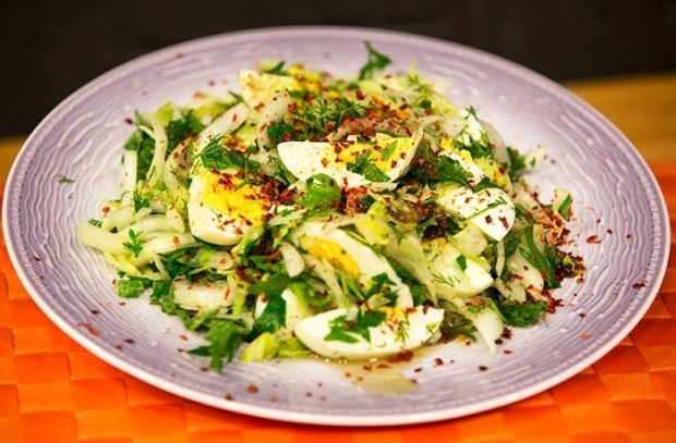 recette de salade aux oeufs