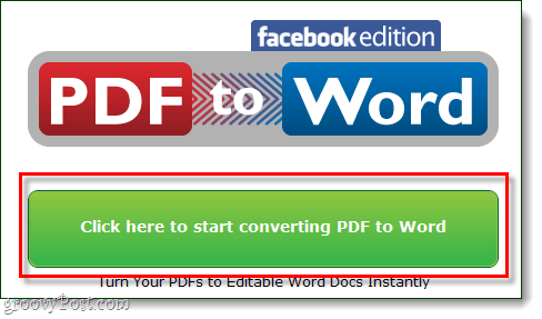 commencer à convertir pdf en word facebook edition