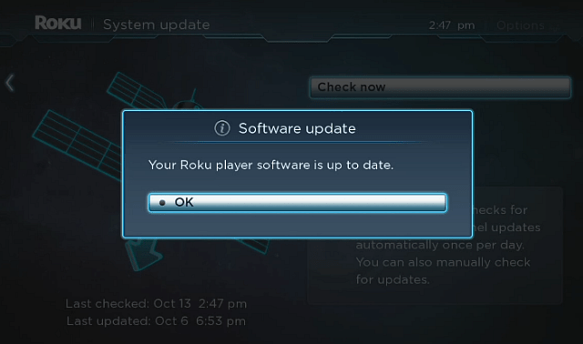 Mettre à jour le logiciel Roku