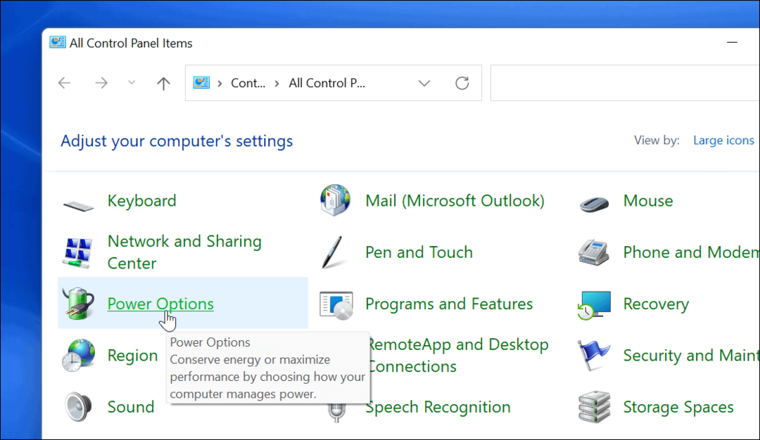  Options d'alimentation Windows 11