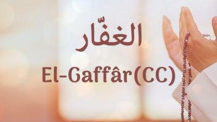 Que signifie al-Ghaffar? Quelles sont les vertus du nom Al-Ghaffar? Esmaul Husna Al-Gaffar...