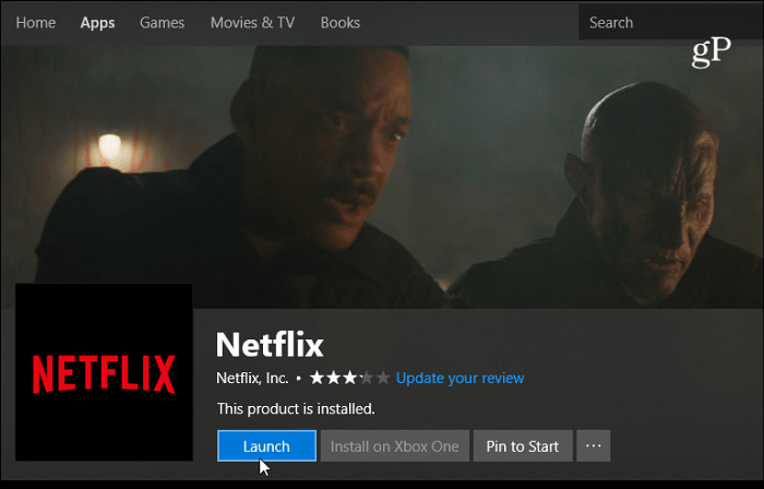 Application Netflix Windows 10