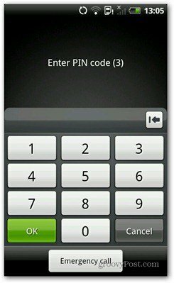 code PIN Android