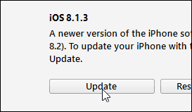 Mise à jour iOS 8.1.3 vers 8.2