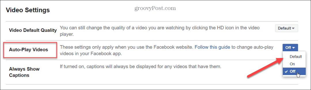 Comment désactiver la lecture automatique de vidéos sur Facebook