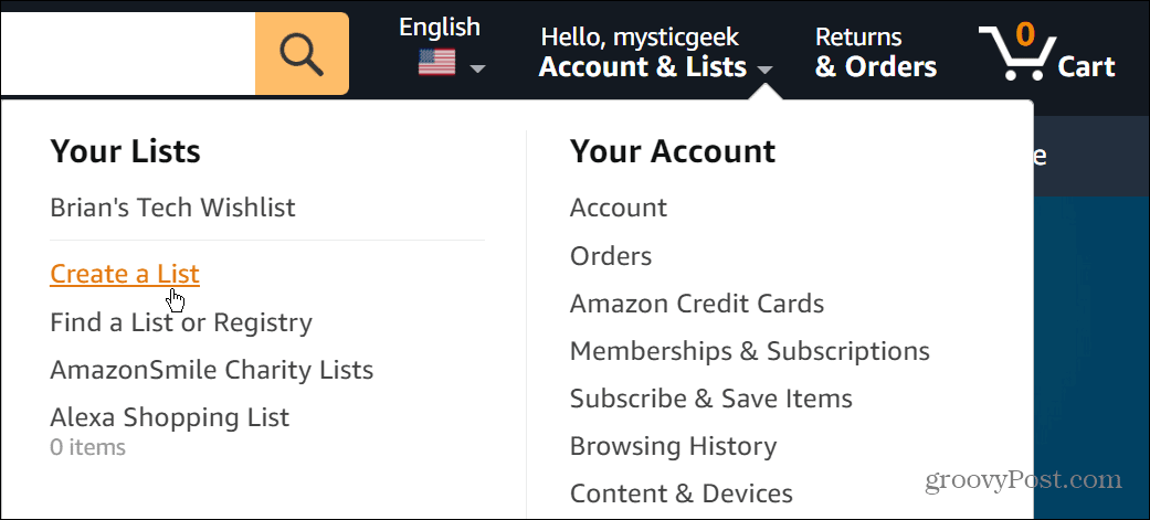 Comment partager une liste de souhaits Amazon