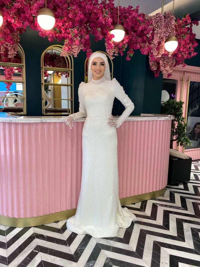 modèles de robe de mariée hijab 2021