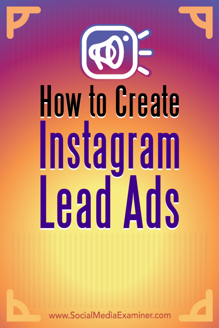 Comment créer des publicités Instagram par Deirdre Kelly sur Social Media Examiner.