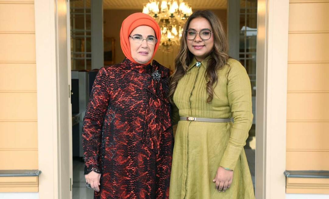 La Première Dame Erdoğan a rencontré l'épouse du Président de la République du Suriname !