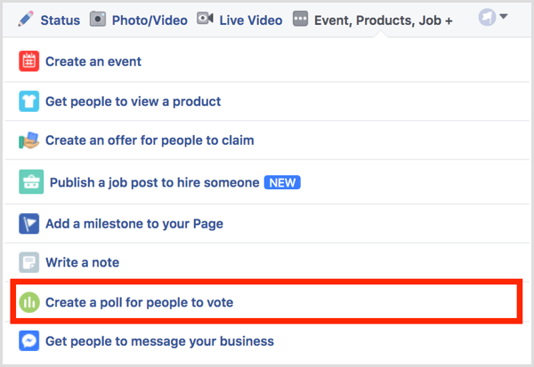 Facebook crée un sondage pour que les gens votent