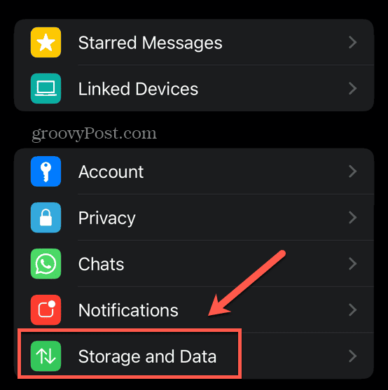 stockage et données WhatsApp