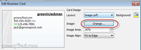 Concevoir des cartes de visite dans Outlook 2010