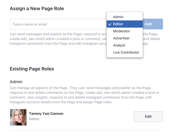 Donnez à chaque membre de votre équipe uniquement l'accès dont il a besoin pour gérer sa partie de votre page d'entreprise Facebook.