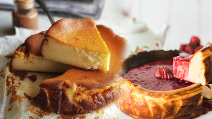Comment faire le cheesecake de Saint-Sébastien le plus simple? Astuces de gâteau au fromage de Saint-Sébastien