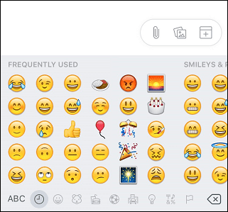 accéder aux emoji
