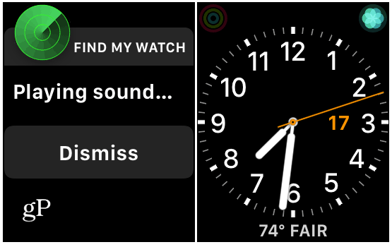 Rechercher l'alerte sonore de l'Apple Watch