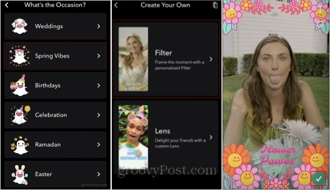 Comment utiliser et créer des filtres Snapchat personnalisés