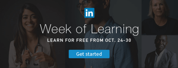 LinkedIn semaine d'apprentissage des meilleures compétences