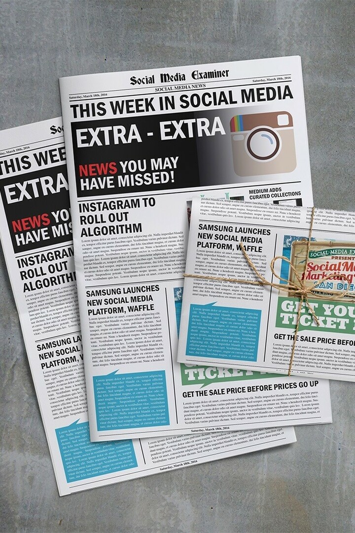 Instagram va déployer l'algorithme: cette semaine dans les médias sociaux: Social Media Examiner