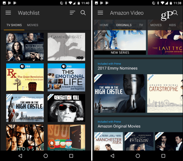 L'application Amazon Prime Video est désormais disponible sur le Google Play Store américain