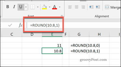 La fonction ROUND dans Excel