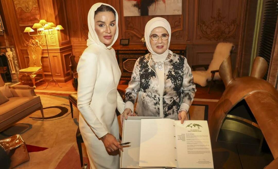 La Première Dame Erdoğan a rencontré Cheikha Moza, mère de l'émir du Qatar Cheikh Al Thani