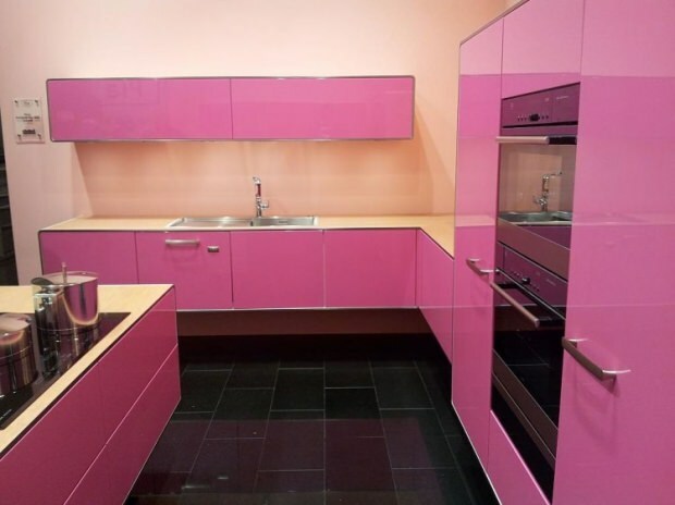 idées de décoration de cuisine rose