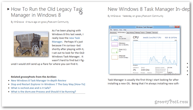 Les détails de l'actualité de Windows 8