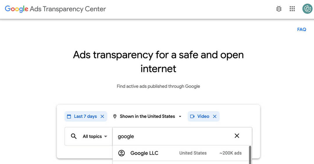 Comment rechercher vos concurrents avec Google Ads Transparency Center: Social Media Examiner