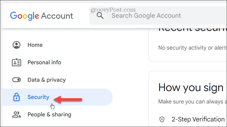 Clé d'accès pour votre compte Google