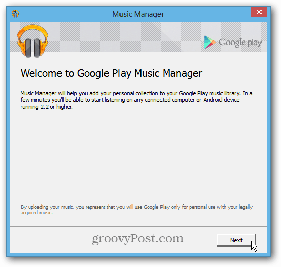 Installez Google Music Manager