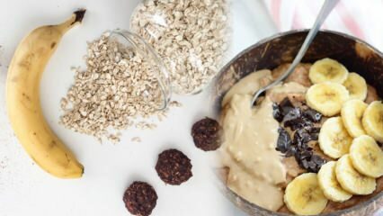 Recette petit-déjeuner à l'avoine diététique: Comment faire de l'avoine à la banane et au cacao?