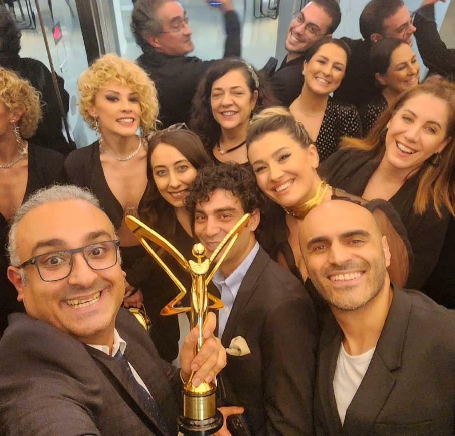 L'équipe de Güldür Güldür à la cérémonie du Golden Butterfly Award