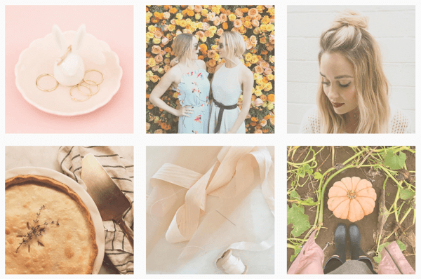 Le flux Instagram de Lauren Conrad est unifié par l'utilisation du même filtre sur toutes les images.