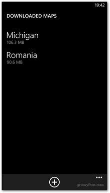 Cartes disponibles pour Windows Phone 8