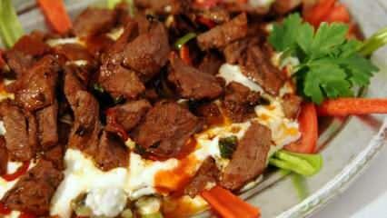 Comment réaliser le kebab Ali Nazik le plus simple? Gaziantep