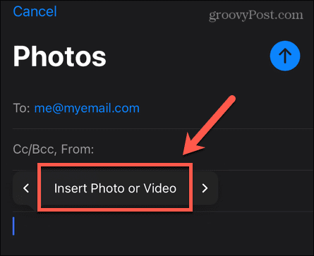 iphone insérer une photo ou une vidéo