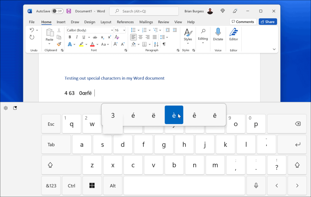 claviers spéciaux tactiles Windows 11