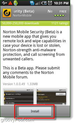 Installer Norton Security sur Android
