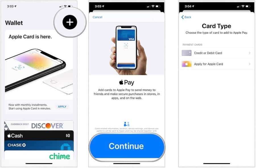 Apple Pay configuré sur iPhone