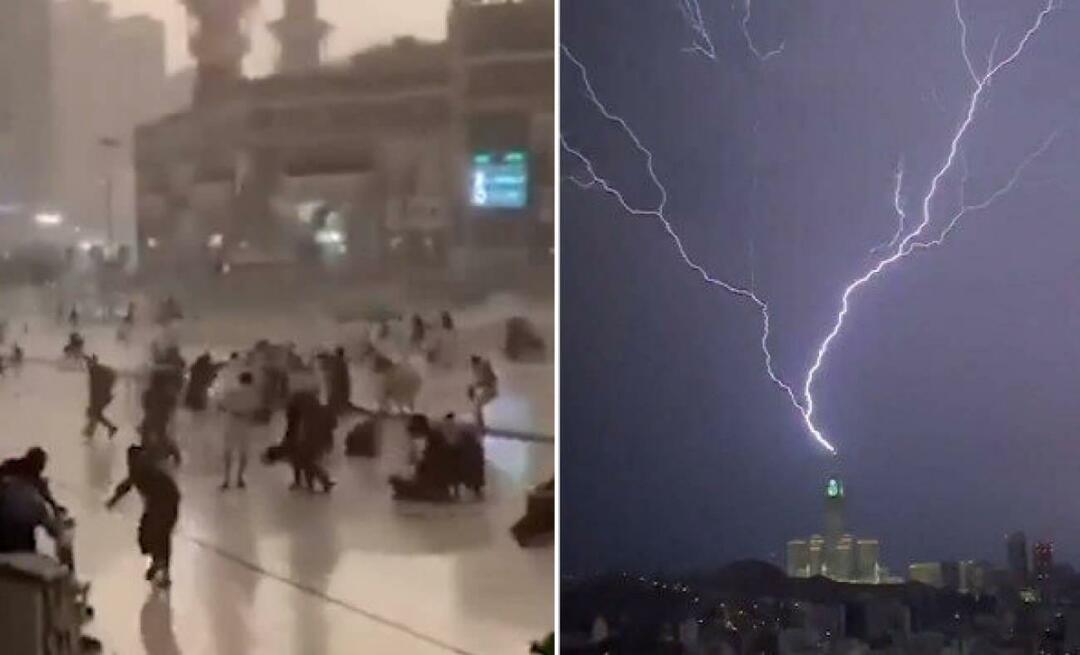 "Super Cell" a été aperçu à La Mecque après de fortes pluies et une tempête !